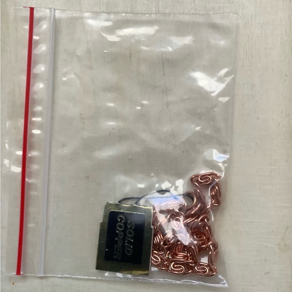 New vintage SOLID COPPER scroll chain bracelet - Picture 6 of 6